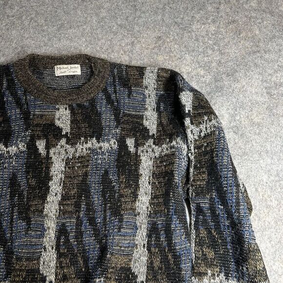 Vintage Michael Jordan by Lowell Dreyfus Y2K Sweater Mens XL Wool Multicolor - Picture 4 of 9